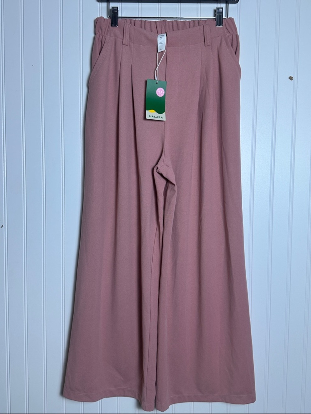 Halara Flex™ High Waisted Pocket Wide Leg Waffle Work Pants NWT M Office Casual - Picture 8 of 10